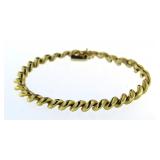 14kt Gold QUALITY Italian 7.5" Designer Bracelet