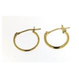 14kt Gold 11.50 mm Huggie Hoop Earrings