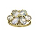 14kt Gold White Opalescant Cocktail Ring