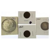 4 pc Estate Lot Coins