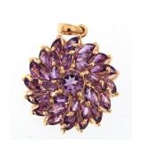 Genuine 6.80 ct Purple Amethyst Pendant