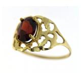 10kt Gold Vintage Garnet Estate Ring