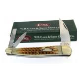 Case XX Honey Brown Sea Horse Whittler Knife