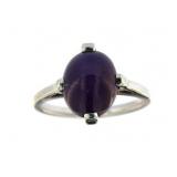 14kt Gold Cabochon Purple Star Sapphire Ring