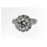 Brilliant 3.50 ct White Topaz Solitaire Ring