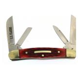 U.S. Classic Razor Edge Red Bone Stockman