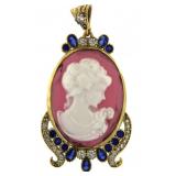 Beautiful Large 63 mm Cameo Pendant