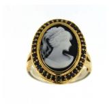 Gorgeous Cameo Vintage Style Ring