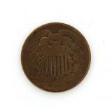 1865 - Copper 2 Cent Piece