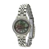 Ladies Oyster Datejust Blk MOP Diamond Rolex