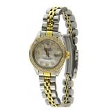 Ladies Oyster Datejust MOP Diamond Rolex w