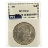 1886 MS67 Morgan Silver Dollar *KEY Date