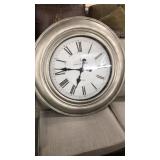 Large Silver Clock