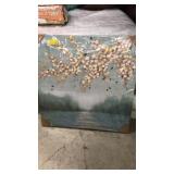 Large Floral On Canvas