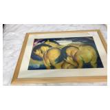 Franz Marc Yellow Horses Giclee