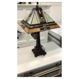 Mission Style Stain Glass Lamp