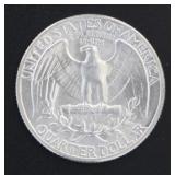 1945 Choice BU Washington Silver Quarter