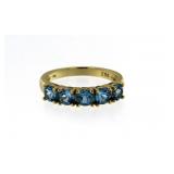 Beautiful 1.50 ct Aquamarine Anniversary Ring