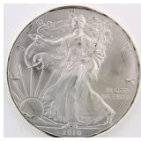 (5) 2010 BU American Eagle Silver Dollars