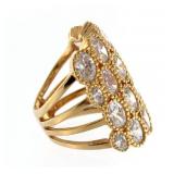 Quality 12.50 ct White Topaz XL Designer Ring