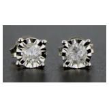 10kt Gold Brilliant 1/2 ct Diamon Stud Earrings