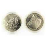 (2) 1987 & 1994 US Mint Silver Dollars