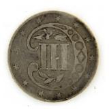 1856 Silver 3 Cent Piece *Key Date