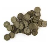 (80) Jefferson Silver War Nickels