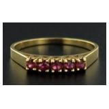 14kt Gold Natural Ruby Anniversary Ring