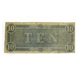 1864 Confederate Richmond VA $10 Bank Note