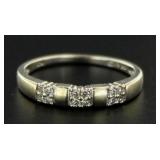 10kt Gold Channel Set Diamond Ring