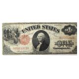 1917 Red Seal One Dollar United States Note