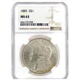 1885 MS63 Morgan Silver Dollar