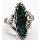 Vintage Style Abalone Ring