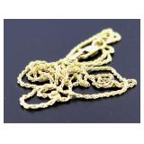 14kt Gold Rope Twist 20" Necklace
