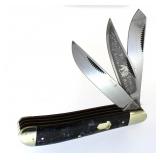 Bulldog Prototype Black & Gold 3 Blade Trapper