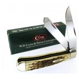 Case XX Amber Bone Large Trapper Knife