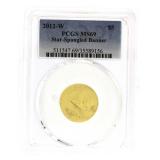 2012-W MS69 Star Spangled Banner $5 Gold Piece