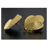 14kt Gold XX-Large Designer Earrings
