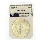 1987 MS70 American Eagle Silver Dollar