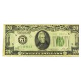 1928 Green Seal $20 Federal Reserve Gold Note