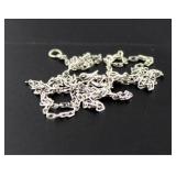 14kt White Gold 18" Link Necklace