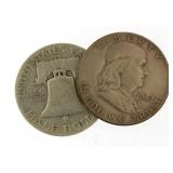 1949-D & 49-S Franklin Silver Halves *KEY Dates