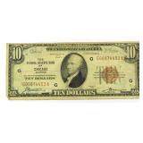 1929 Chicago $10 National Currency Note