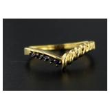 14kt Gold Natural Sapphire Designer Ring