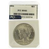 1924 MS65 Peace Silver Dollar