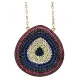 Beaded Gemstone Designer Pendant
