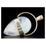 14kt Gold Pear Cut Opal Pendant