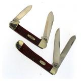 Case XX dark Red Bone Trapper & Canoe