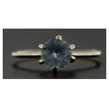 10kt Gold Ice Blue Spinel Solitaire Ring